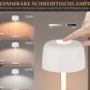 ZMH Lampe à Poser LED Sans Fil à Intensité Variable - Lampe De Table Tactile Avec 3 Températures