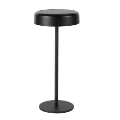 ZMH Lampe à poser LED tactile noire avec variateur, batterie 3600 mAh et charge USB