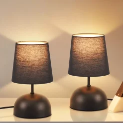 ZMH Lampe De Bureau LED Dimmable Portable Bleu Moderne Métal Hauteur 26cm