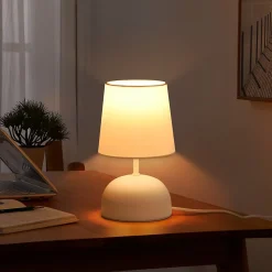 ZMH Lampe De Bureau LED Moderne - Noir/blanc - Anneau Rotatif - Design Whonzimmer