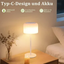 ZMH Lampe De Bureau Tactile à Intensité Variable LED 1.9w 3000k - 6500k Moderne Design