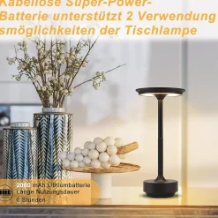 ZMH Lampe De Table LED Intensité Variable Pour Rebord De Fenêtre Salon