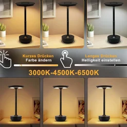 ZMH Lampe De Table LED Intensité Variable Pour Rebord De Fenêtre Salon