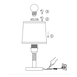 ZMH Lampe De Table LED Lampe De Chevet Lampe De Table - Lampe De Table Chambre E27