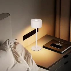 ZMH Lampe De Table LED Sans Fil Lampe Intensité Variable Avec 3 Températures De Couleur Réglable