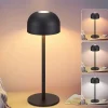ZMH Lampe De Table LED Sans Fil Lampe Intensité Variable Avec 3 Températures De Couleur, Noire