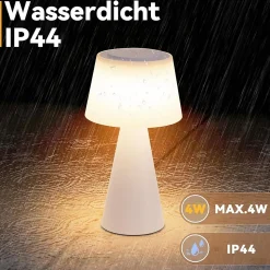 ZMH Lampe De Table LED Sans Fil 3600 Mha à Intensité Variable, Lampe De Salon Moderne à Piles