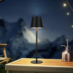 ZMH Lampe De Table Sans Fil - Lampe De Chevet Noir Ip54 Lampe De Lit Whonzimmer