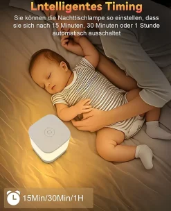 ZMH Lot De 2 Lampes De Table LED Blanches à Intensité Variable