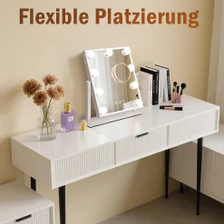 ZMH Miroir De Maquillage Avec Éclairage LED 3 Modes Luminosité Ajustable