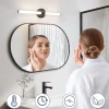 ZMH Miroir De Salle De Bain à LED Noir 8W