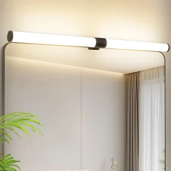 ZMH Miroir De Salle De Bain à LED Noir 8W