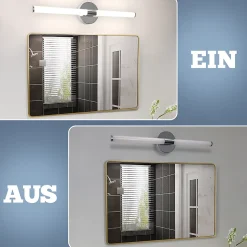 ZMH Miroir De Salle De Bain à LED Blanc 8 W 4 000 K 60 Cm