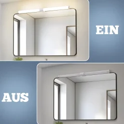 ZMH Miroir Lumineux LED Blanc Moderne 40 Cm 6 W