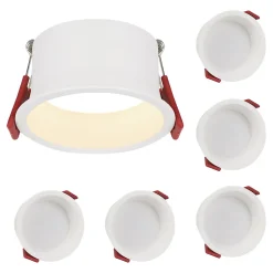 ZMH Spot Encastré LED Set Of 5 5w Spot Encastré Ip44 Pour Salle De Bain Cuisine