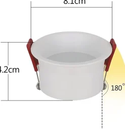 ZMH Spot Encastré LED Set Of 5 5w Spot Encastré Ip44 Pour Salle De Bain Cuisine