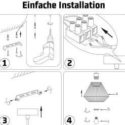 ZMH Suspension Vintage Design En Fer Et Corde De Chanvre Pour Salle à Manger - E27