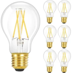 ZMH Ampoule LED A60 Vintage Edison Light Bulb 2700k Chambre à Coucher