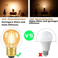 ZMH Ampoule LED Edison LED Vintage - G45 2700k E14