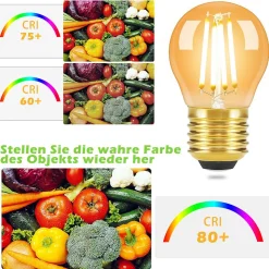 ZMH Ampoule LED Edison LED Vintage - G45 2700k E14