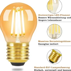ZMH Ampoule LED Edison LED Vintage G45 2700k E14
