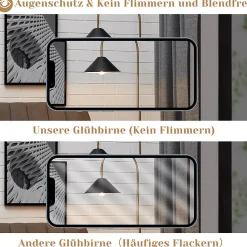 ZMH Ampoule LED Vintage Edison Blanc Chaud Filament Rétro Pour Hôtel Maison