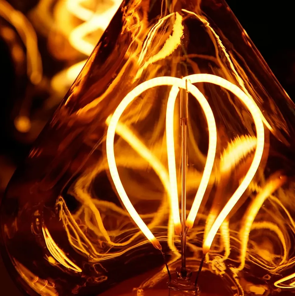 ZMH Ampoule LED Vintage En Forme De Cœur E27 3w 2200k Décoration Romantique Et Ambiance Rétro