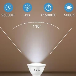 ZMH Ampoule LED 6w à Économie D'énergie Spot Réflecteur Ampoule