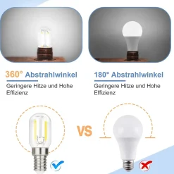 ZMH Ampoules LED E14 Ampoules LED Vintage T22 Ampoules LED Pour Couloir