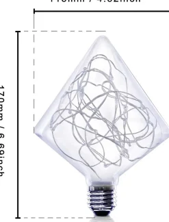 ZMH Ampoules LED E27 Ampoules LED Vintage 3W Pour Couloir