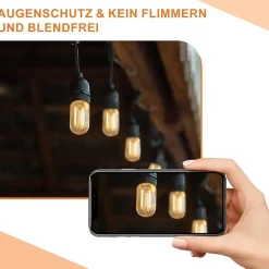 ZMH Ampoules LED E14 Vintage T22 Ampoules LED Pour Couloir