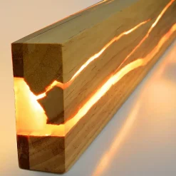 ZMH Applique Bois 3000k LED Blanc Chaud 8w