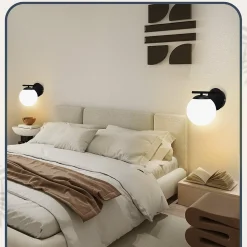 ZMH Applique E27 IP20 Métal Design Moderne pour couloir