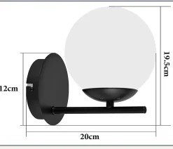 ZMH Applique E27 IP20 Métal Design Moderne pour couloir