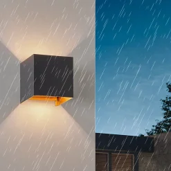 ZMH Applique Intérieure LED Applique Murale Blanc Chaud G9 Applique Murale Extérieure Ip65