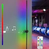 ZMH Applique LED 100 Cm Rgb Noir Musique Design Moderne Variable