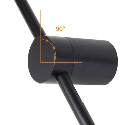 ZMH Applique LED 100 Cm Rgb Noir Musique Design Moderne Variable