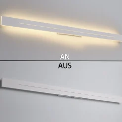 ZMH Applique LED Moderne 100 Cm Lampe Blanc Chaud 31 W Blanc