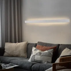 ZMH Applique LED Moderne 100 Cm Lampe Blanc Chaud 31 W Blanc