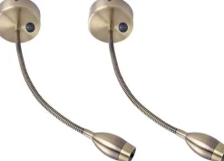 ZMH Applique LED Lampes De Lecture Liseuse 3w 3000k Blanc Chaud 360 degrés Lit Lumière Flexible