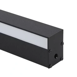 ZMH Applique LED Moderne 60 Cm 21 W Blanc Chaud Lampe Lampe Noir