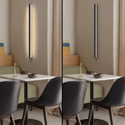 ZMH Applique LED Moderne 60 Cm 21 W Blanc Chaud Lampe Lampe Noir