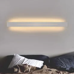 ZMH Applique LED Moderne 60 Cm 3000 K Blanc Chaud 20 W Blanc