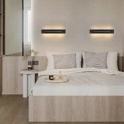 ZMH Applique LED Moderne 60 Cm 3000 K Blanc Chaud 20 W Blanc