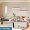 ZMH Applique LED Moderne Noir 60CM pour Intérieur - 3000K Éclairage Design