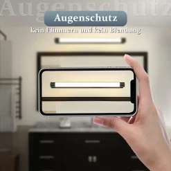 ZMH Applique LED Noir Pour Miroir De Salle De Bain 10w 3000k Ip44