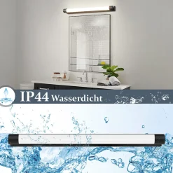 ZMH Applique LED Noir Pour Miroir De Salle De Bain 10w 4000k Ip44