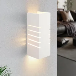 ZMH Applique Murale Intérieure Moderne Blanc E14 pour Couloir et Escalier