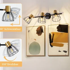 ZMH Applique Murale Intérieur 3 Flammes E14 Lampe De Salon Max.25w