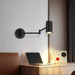 ZMH Applique Murale Intérieure Noire GU10 Orientable Vintage pour Salon et Couloir